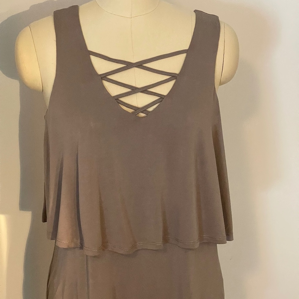 Crosby Layered TanTop- New With Tags- Size Small- Check It Out- NWT